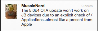 Capture d’écran 2011-07-23 à 11.28.08 La mise à jour OTA d’iOS 5b4 impossible pour les pirates !!!