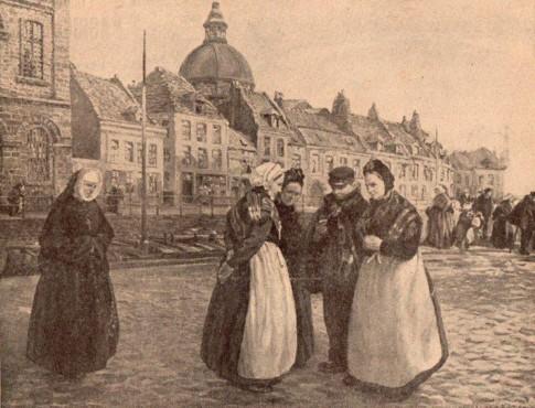 Le quai de la Basse Deûle, vers 1900.