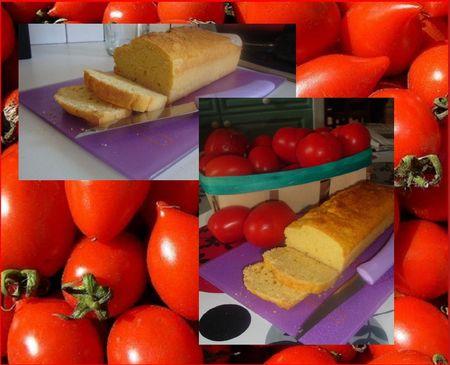 Pain de mais tomates