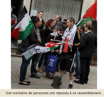 Politique :  à villerupt PCF et Front de gauche unis contre le blocus de Gaza