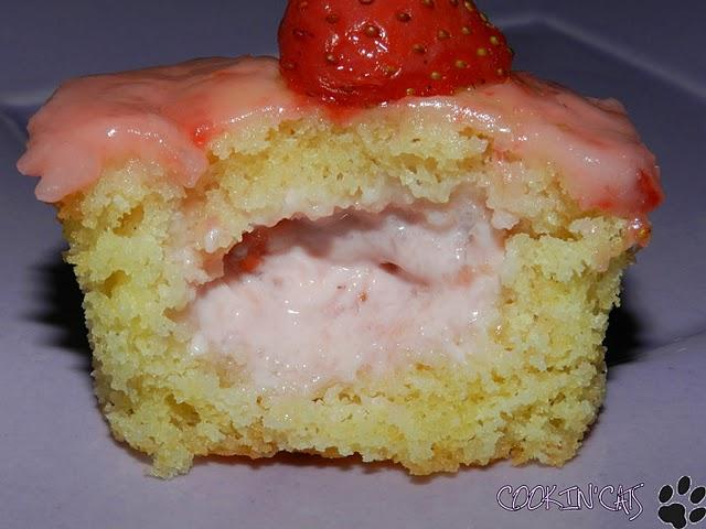 CUPCAKES A LA FRAISE