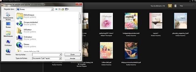 Lire des publications numériques avec Adobe Digital Editions