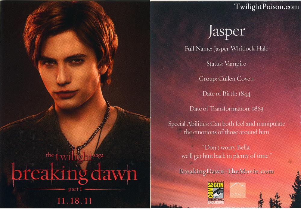 Nouvelles cartes promotionnelles de Breaking Dawn