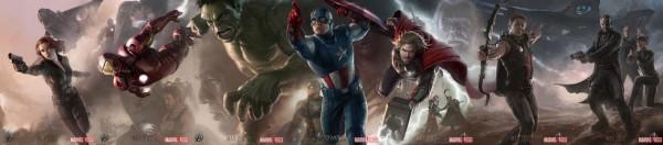 avengers artwork complet 600x132 My Wallpaper #13 – The Avengers