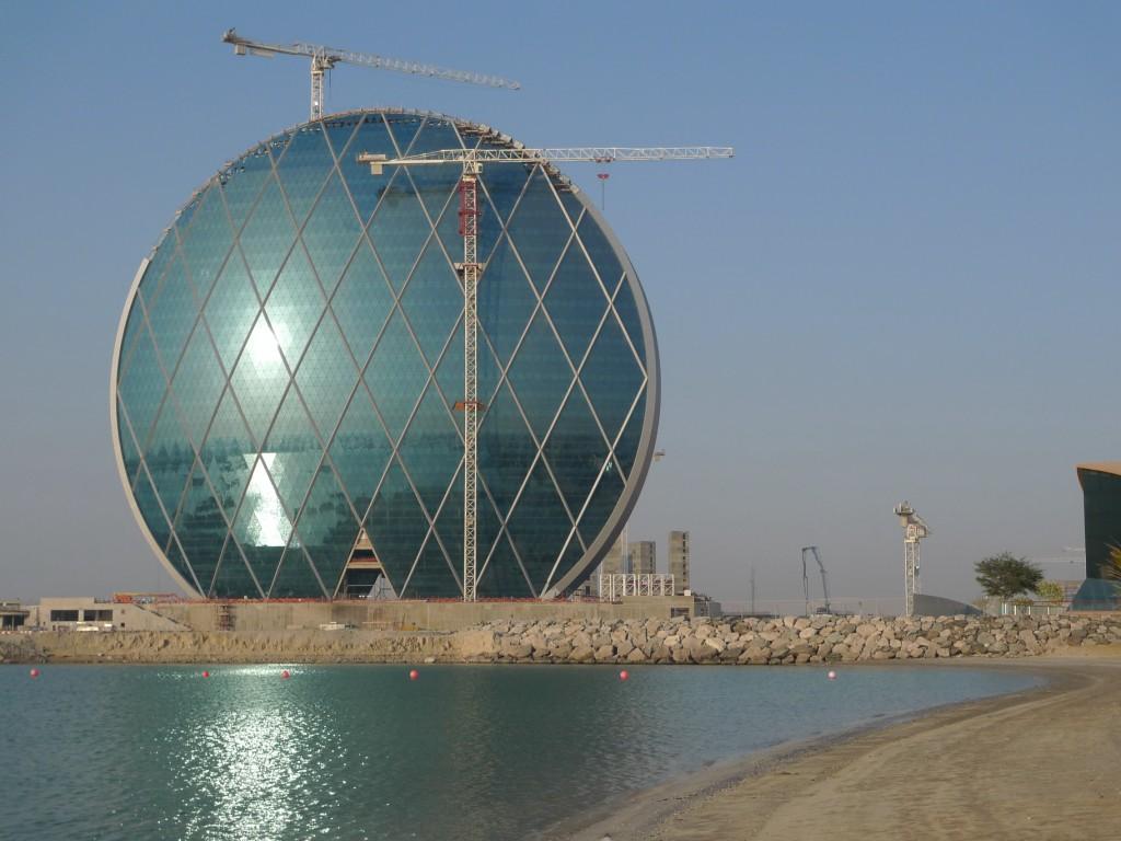 Construction spectaculaire Aldar, à Abu Dhabi.
