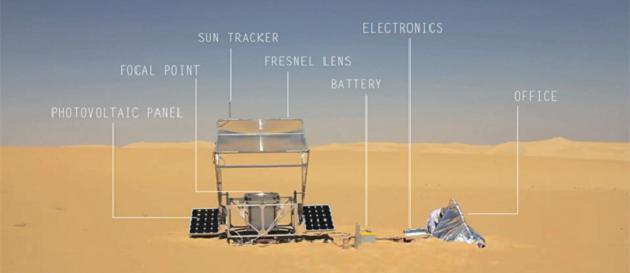 imprimante-solaire-1 Une imprimante 3D fonctionnant au solaire et au sable