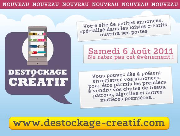 Destockage Créatif : site de petites annonces spécial Loisirs Créatifs Destockage-creatif.com : nos petites annonces des Loisirs Créatifs