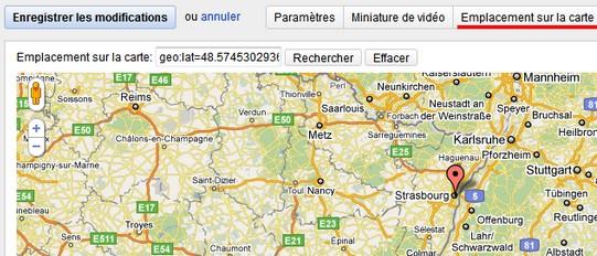 Optimisez la visibilité de vos vidéos sur Youtube. geolocalisation youtube