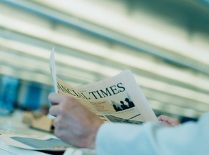 Me Reading the Financial Times Me Reading the Financial Times