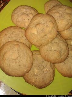 Cookies chocolat blanc-noisettes