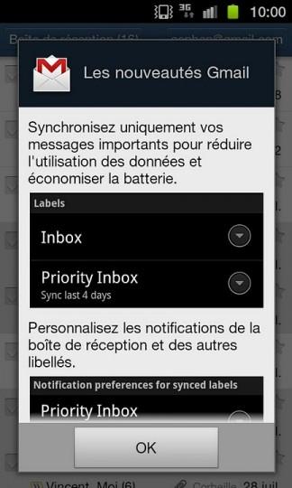 gmail1 324x540 Un nouveau GMail pour Android