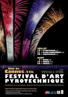 Le festival pyrotechnique de Cannes
