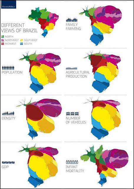 Infographie : les différentes vues du Brésil
