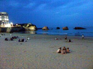 Réveil cotonneux à l'hôtel devant la plage.... Biarritz2 018