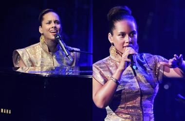 Alicia Keys chante pour un concert de charité !