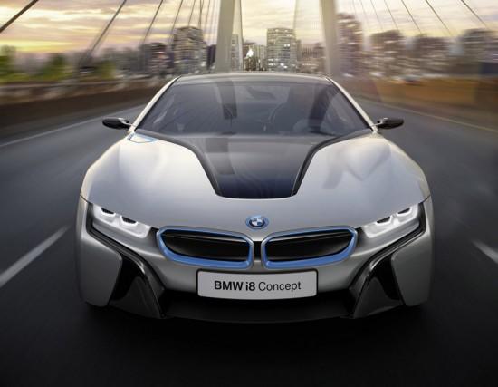Image bmw i8 concept front 550x427   BMW i3 & i8 Concept