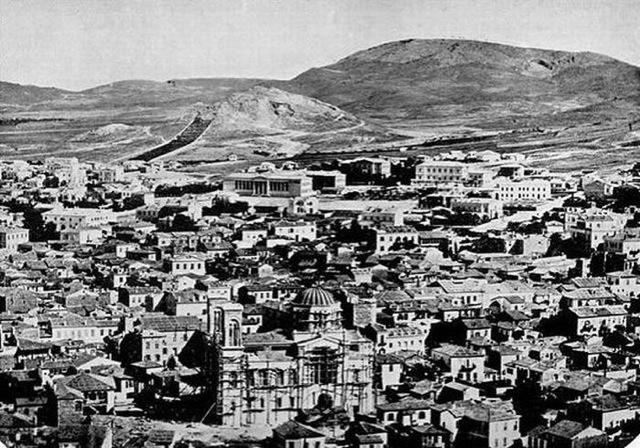 Athènes 1870 Les villes avant après