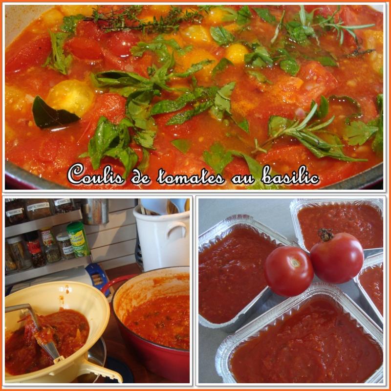 Coulis de tomates au basilic