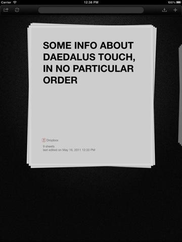 daedalustouch1 Daedalus Touch : l’éditeur de texte original