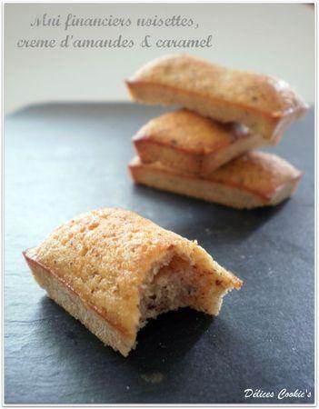 Mini financiers noisettes, crème d'amandes & caramel financiers caramel 1