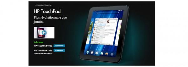 sortie webOS hp touchpad