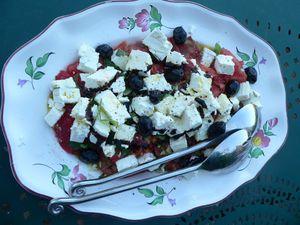 Salade à la grècque salade grecque