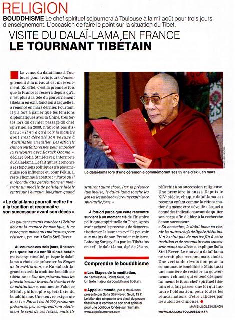 Le Dalaï-Lama à Toulouse