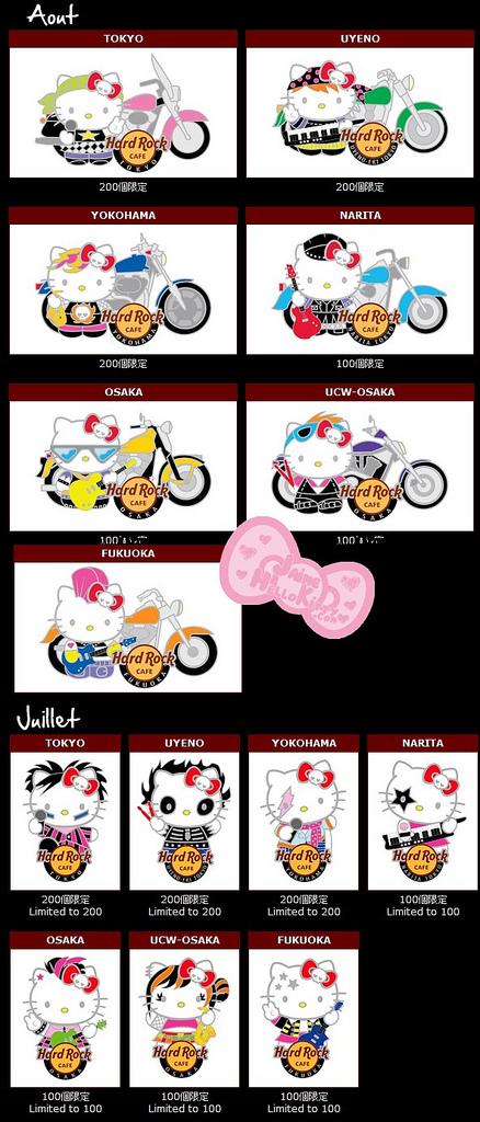Les pin's Hard Cafe Japan x Hello Kitty http://farm7.static.flickr.com/6150/6015829216_818eea4d7c_b.jpg