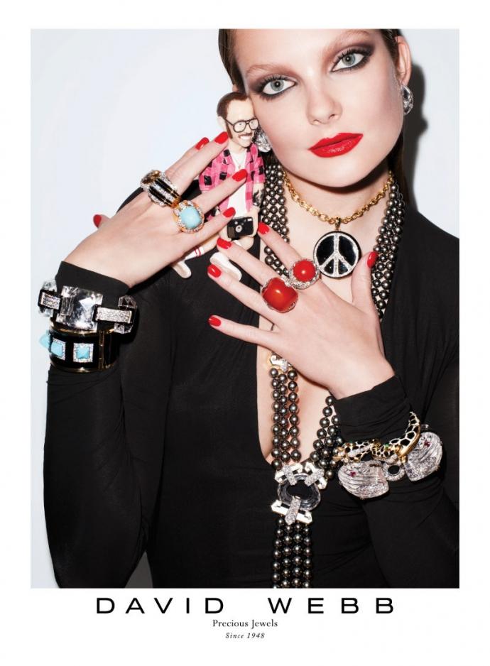 Eniko Mihalik par Terry Richardson pour David Webb automne 2011  3