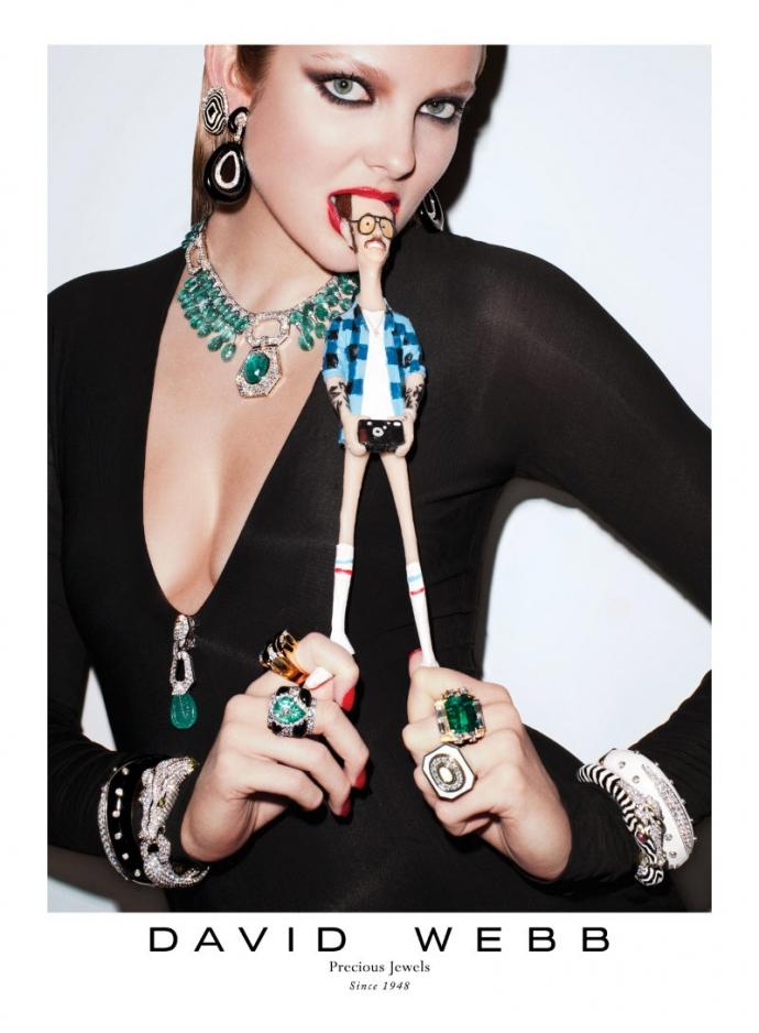 Eniko Mihalik par Terry Richardson pour David Webb automne 2011  2