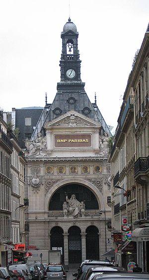 The BNP Paribas building in Paris, as seen fro...