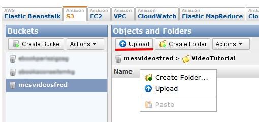 Comment stocker des fichiers, vidéos… sur Amazon S3 ? upload de fichiers