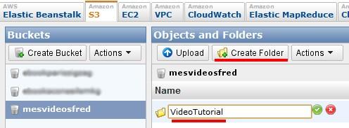 Comment stocker des fichiers, vidéos… sur Amazon S3 ? create folder amazon s3