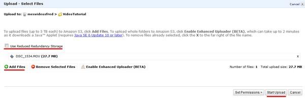 Comment stocker des fichiers, vidéos… sur Amazon S3 ? upload fichier amazon s3