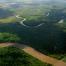 Vue aérienne de la forêt amazonienne, Brésil.