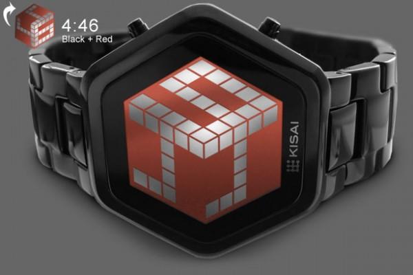 3d unlimited black red lcd watch 600x400 Nouvelle montre Tokyoflash Kisai 3D Unlimited