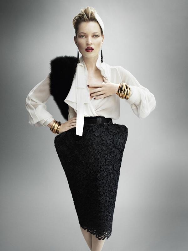 Kate Moss, la grande dame du Vogue UK, Aout 2011