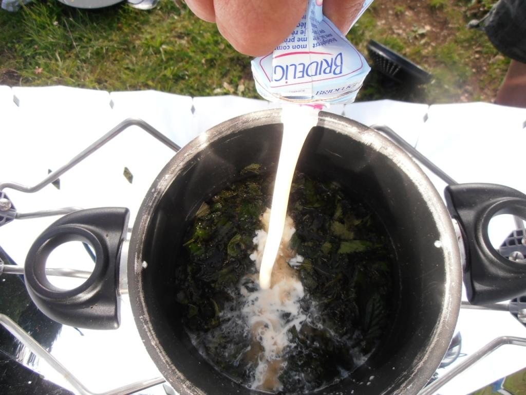 OLYMPUS DIGITAL CAMERA Soupe aux orties au barbecue solaire