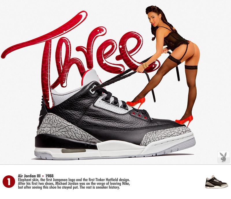 Les Basquettes Nike Air Jordan vues par Playboy