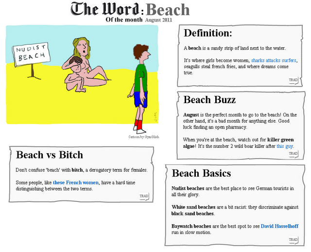 The Word of the Month: BEACH