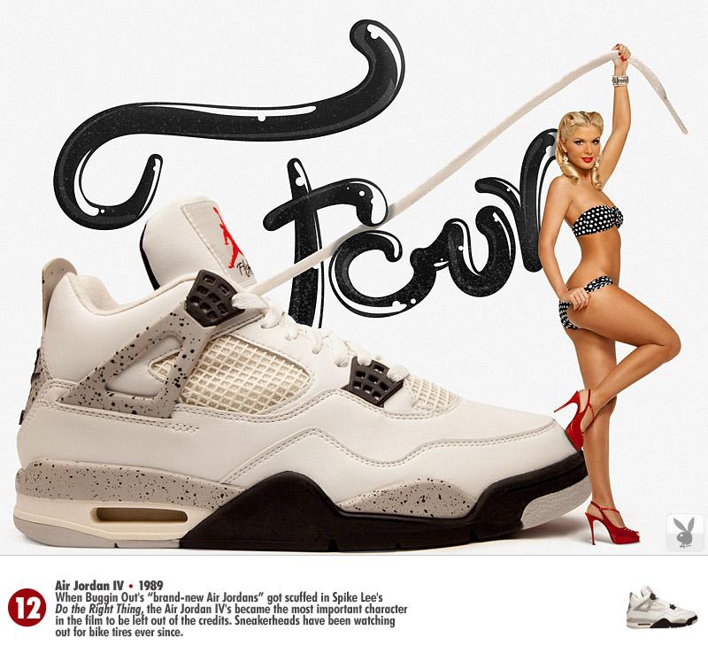 Les Baskets Nike Air Jordan vues par Playboy