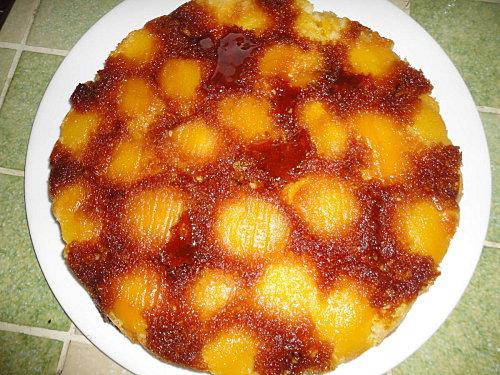 Sauce au caramel beurre salé gateau nectarine