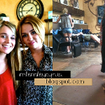 @Mileycyrus et Liam dans un salon de coiffure le jeudi 18 aoÃ»... on Twitpic