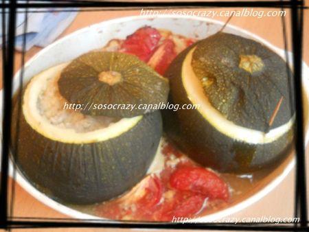 Celle qui fait des courgettes rondes GEANTES farcies ... courgettesfarcies