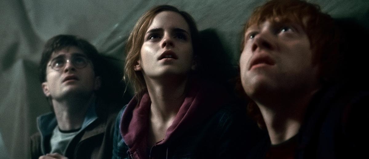 Rupert Grint, Daniel Radcliffe & Emma Watson. Warner Bros. France