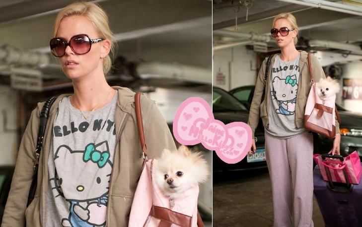 Hello Kitty s'incruste au cinéma http://www.jaimehellokitty.com/images/articles0010/charlizetheronyoungadult.jpg