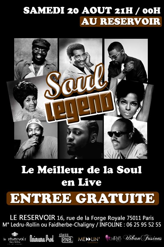 Agenda : Soirée SOUL LEGEND à ne pas manquer avec Amoria samedi 20 août 2011 Agenda : Soirée SOUL LEGEND à ne pas manquer avec Amoria samedi 20 août 2011