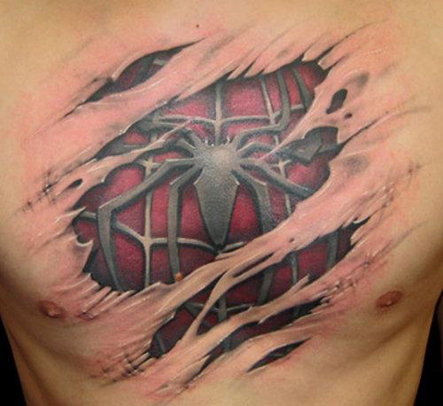 tattoo spiderman