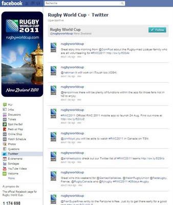 Cas pratique Médias Sociaux : Rugby World Cup 2011 Cas pratique Médias Sociaux : Rugby World Cup 2011