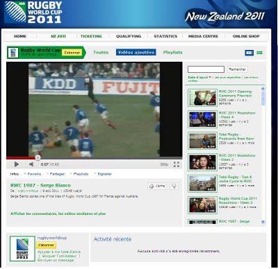 Cas pratique Médias Sociaux : Rugby World Cup 2011 Cas pratique Médias Sociaux : Rugby World Cup 2011